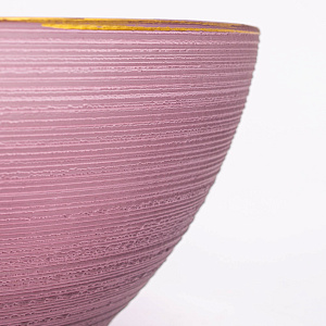 Салатник 13см GLASSCOM золотая кайма bordo стекло 000000000001213168