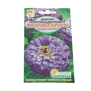 Семена Циния Фиолетовая королева 0,3г (ссс) ЛИДЕР ПРОДАЖ! СС010301 пакет 000000000001194723