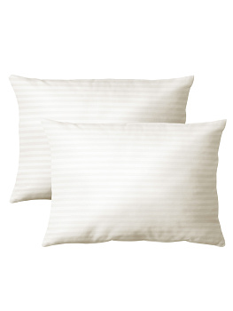 Наволочки 2шт 50х70см DE'NASTIA молочные сатин-страйп хлопок100% 000000000001164824