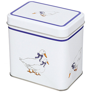 Банка для сыпучих продуктов 600мл АРГУМЕНТ Гуси жестяная 000000000001157126