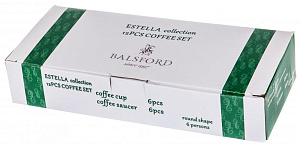 Набор кофейный 12 предметов (чашка 120мл-6шт/блюдце-6шт) BALSFORD Эстелла 1001 ночь подарочная упаковка фарфор 000000000001197883