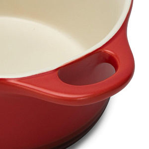 Кастрюля с крышкой 2л MATISSA красный керамика 000000000001224554