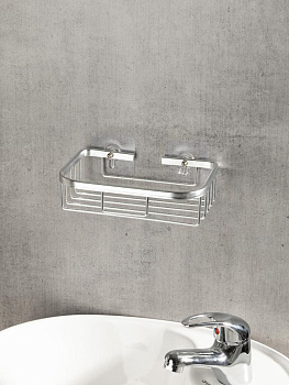 Держатель навесной 18x12x5,5см DE'NASTIA серебристый алюминий 000000000001227442