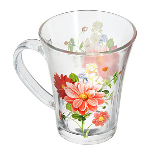 Кружка стекл Георгин 1010202 000000000001121442