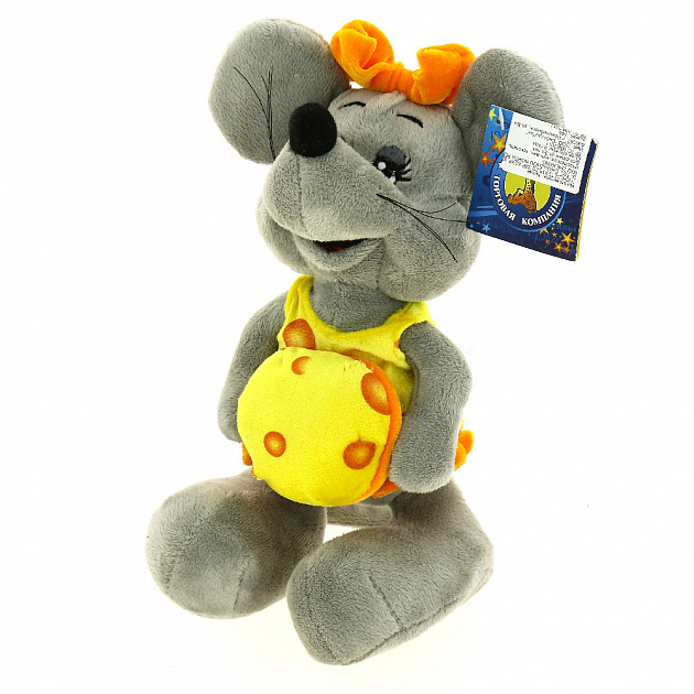 Мягкая игрушка Мышь 0023 в желтом сарафане 23см КМИ5325 000000000001192074