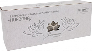Массажер медицинский 39x16x11см BRADEX НИРВАНА Валик для акупунктурного массажа ТУ 32.50.21-001-76456205-2020 хлопок полиуретановая пена 000000000001210492