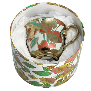 Чайная пара Золотые Маки Estetica 220мл 000000000001126487