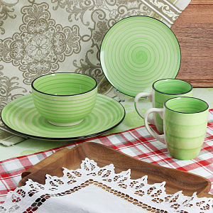 Обеденная тарелка Зеленая Matissa, 27 см 000000000001115856