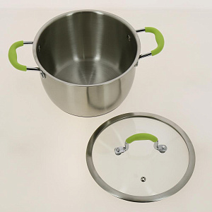 Кастрюля 3,2л с крышкой,20х12,5см,нержавеющая сталь,посуда центр,M18881 000000000001190935