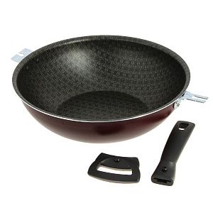 Сковорода Вок 28см КАЛИТВА съемные ручки антипригарное покрытие 000000000001156948