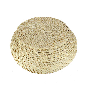 Круглая шкатулка с крышкой, 19?10 см, ротанг 000000000001126341