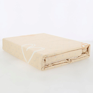 Комплект постельного белья 1,5-спальный ЛЮБОВЬ И ЖИЗНЬ Сердца простынь150х215см пододеяльник145х215см наволочки70х70см-2шт бежевый бязь хлопок 000000000001202001