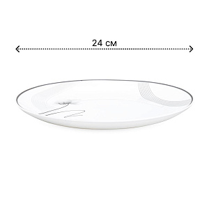 Тарелка обеденная 24см FARFORELLE Камелия стеклокерамика 000000000001224322