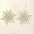 Набор украшений декоративных Снежинка 2шт 11,5см белый R010516 000000000001191491