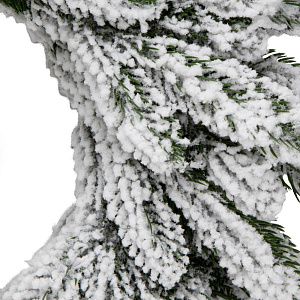 Венок новогодний 45 см заснеженный литой 000000000001225514