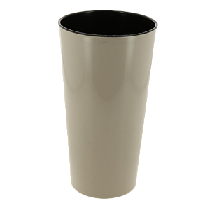 Кашпо для цветов 3л h260мм D140мм GARDENPLAST КАМЕЛИЯ со вставкой капучино пластик 000000000001207377