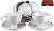 Набор чайный 12 предметов BALSFORD ГРАЦИЯ (6шт чашек-220мл + 6шт блюдец) рельеф подарочная упаковка фарфор 000000000001209924
