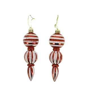 Декоративное украшение Юла 12см 2шт MANDARIN пластик 000000000001209390