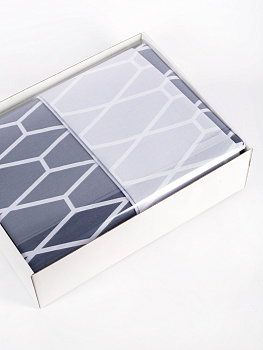 Комплект постельного белья 1,5-спальный BUENAS NOCHES Mezzo Пододеяльник на молнии 145х215см простыня 150х215см наволочка 70х70см-2шт сатин хлопок 000000000001215541