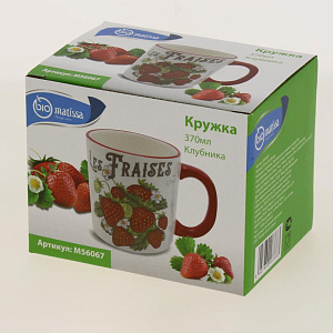 Кружка 370мл Клубника Доломит M56067 000000000001195602