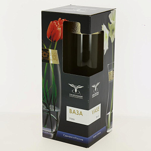 Ваза "Флора" с рисунком "Золотой карат" 26,5см KAV22-3767/S 000000000001190476