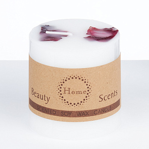 Свеча 7х7,5см классическая колонна Кофе 000000000001209188