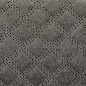 Покрывало 220x240см DeNASTIA Геометрия велюр светло-коричневый полиэстер U000261 000000000001203745