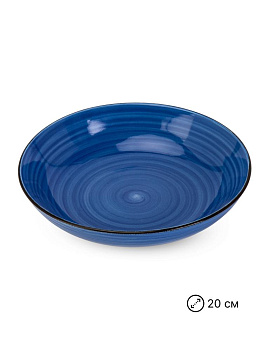 Тарелка суповая 20см Аэрограф в ассортименте керамика 000000000001227780