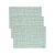 Набор салфеток 3шт 30x45см DE'NASTIA шанель зелёный/белый ПВХ75%/полиэстер25% 000000000001223335