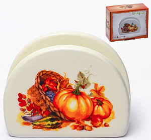 Салфетница ELRINGTON ТЫКВА подарочная упаковка керамика 000000000001206068