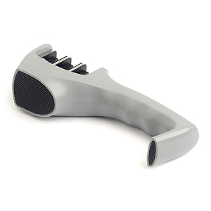 Точилка для ножей 20x4,5x7,2см DE'NASTIA трехэтапная заточка серый пластик 000000000001218766