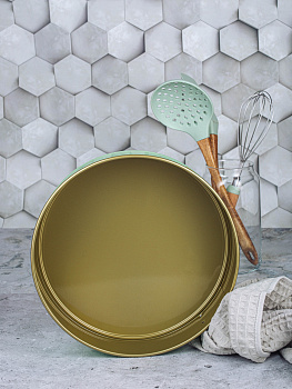 Форма для выпечки торта разъёмная с антипригарным покрытием D=26см ПОСУДА ЦЕНТР (желтый, мята, розовый) ФР-26 а/п 000000000001199098