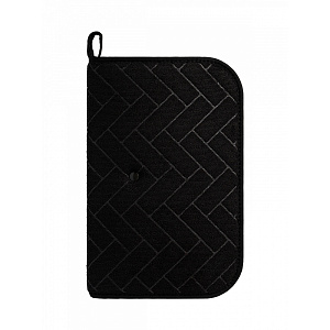 Набор сушилка+коврик для сушки посуды 46х35,5x6,5см DE'NASTIA складная черный полиэстер/пластик 000000000001223882