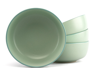 Набор столовой посуды 16 предметов Lactic (обеденная 26,5см-4шт/десертная 20см-4шт/салатник 15см-4шт/кружка 470мл-4шт) керамика 000000000001217932