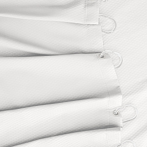 Шторка для ванной 200x200см DE'NASTIA Эмбосс белый микрофибра полиэстер 000000000001219125