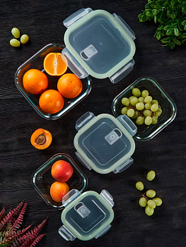 Контейнер 1,2л ELEY квадратный стекло 000000000001214876