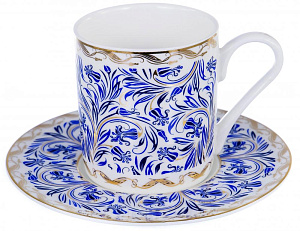 Набор кофейный 12 предметов (чашка 100мл-6шт/блюдце-6шт) BALSFORD Мармарис Орш подарочная упаковка фарфор 000000000001193954