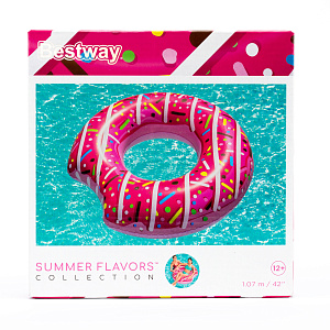 Круг для плавания 107см BESTWAY Пончик для детей старше 12 лет 000000000001172874
