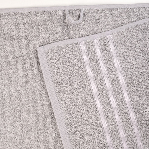 Полотенце махровое 70х130см DINA ME бордюр с 3 полосками серое плотность 380гр/м 100%хлопок 000000000001210282