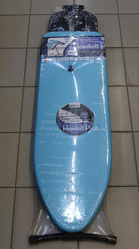 Доска гладильная 120х40см НИКА. EURO подставка под утюг. Розетка с удлинителем 1,9м. Бирюзовая. Гладильная поверхность-термостойкий пластик чехол-бязь 000000000001205062