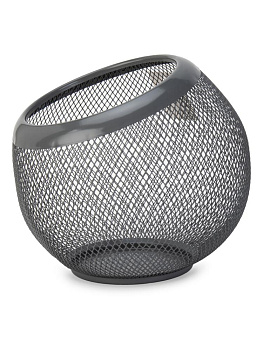 Ваза для фруктов 22х20х14,5см графит железо 000000000001227946