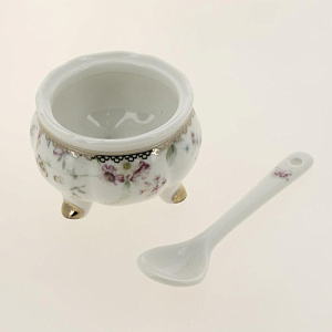 Баночка для джема 50мл BALSFORD Франсуаза с ложкой подарочная упаковка фарфор 000000000001203947