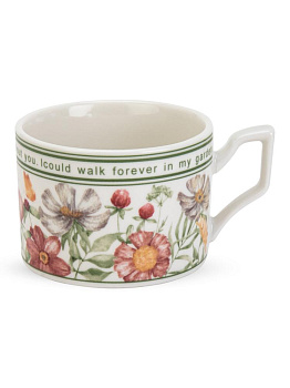 Пара чайная 220мл Flowers фарфор 000000000001230461