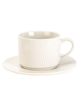 Пара чайная 220мл белый керамика 000000000001228619