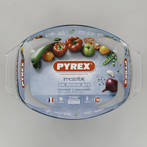Форма для запекания 35х24см PYREX OPTIMUM овальная 000000000001126275