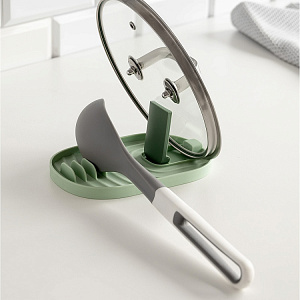 Органайзер/подставка для кухонных принадлежностей 11,5x18x2,2см DE'NASTIA зеленый пластик 000000000001223014