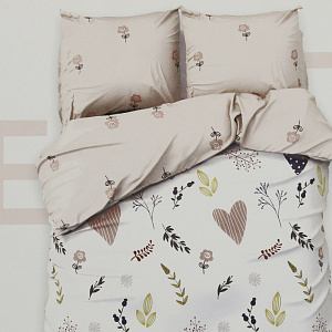 КПБ 1,5сп "Этель" Flower garden 143х215см, 150х214см, 70х70см-2шт, бязь 100% хлопок 5181640 000000000001203610