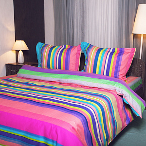 Комплект постельного белья евро DE'NASTIA Сатин Рио (50x70см-2шт) C010370 000000000001109025