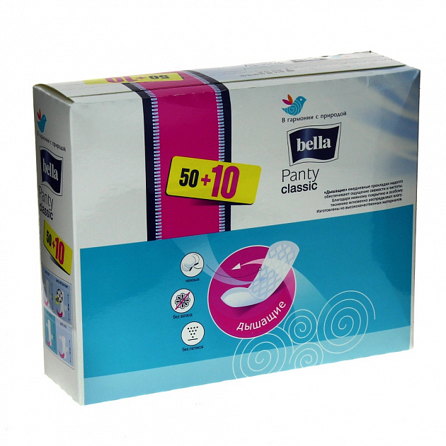 Гигиенические прокладки Panty Classic Bella, 60 шт. 000000000001026302