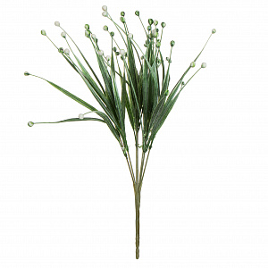 Цветок искусственный Трава 37,5см бело-зелёная 000000000001218429